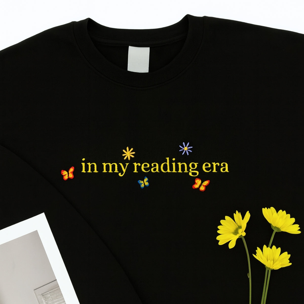 Reading Era Custom Embroidered Hoodie - Personalized Bookish Gift - Book Lover Sweatshirt