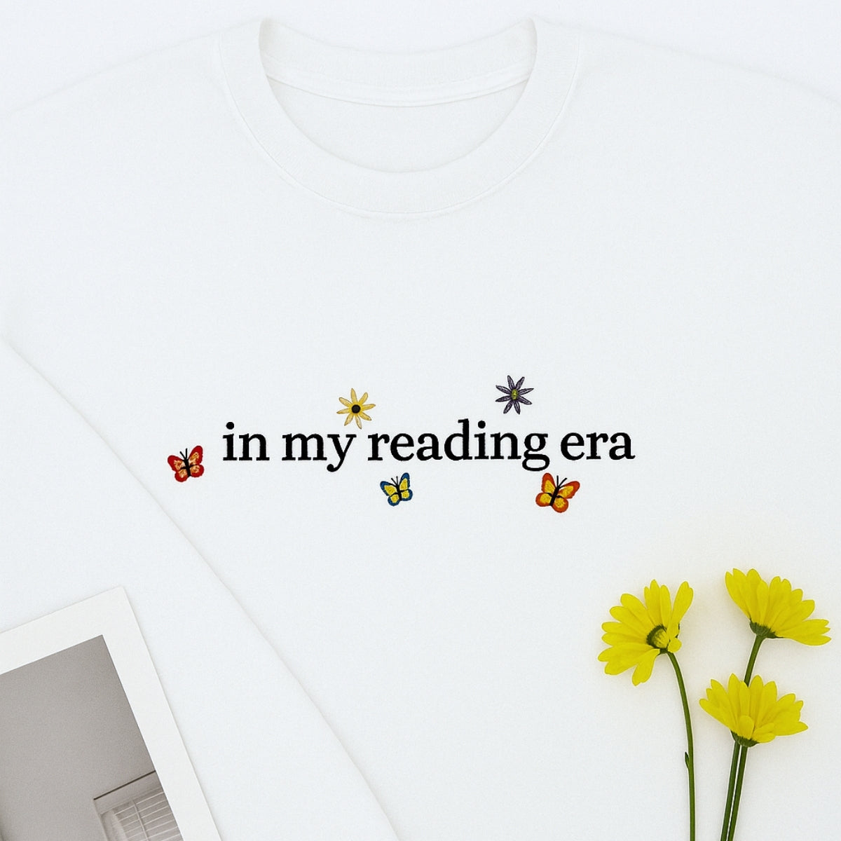 Reading Era Custom Embroidered Hoodie - Personalized Bookish Gift - Book Lover Sweatshirt