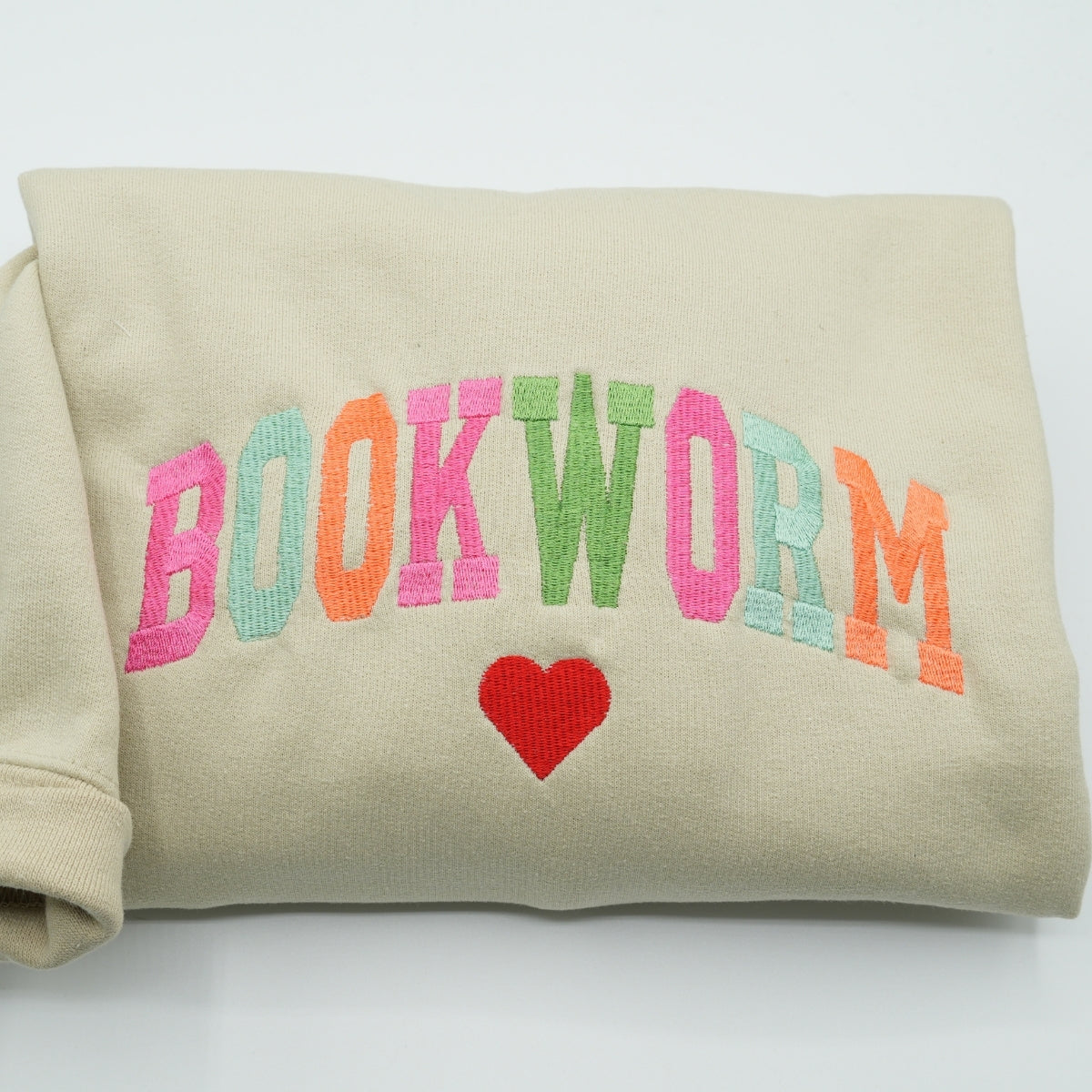 Bookworm Custom Embroidered Hoodie - Personalized Book Lover Gift for Reader