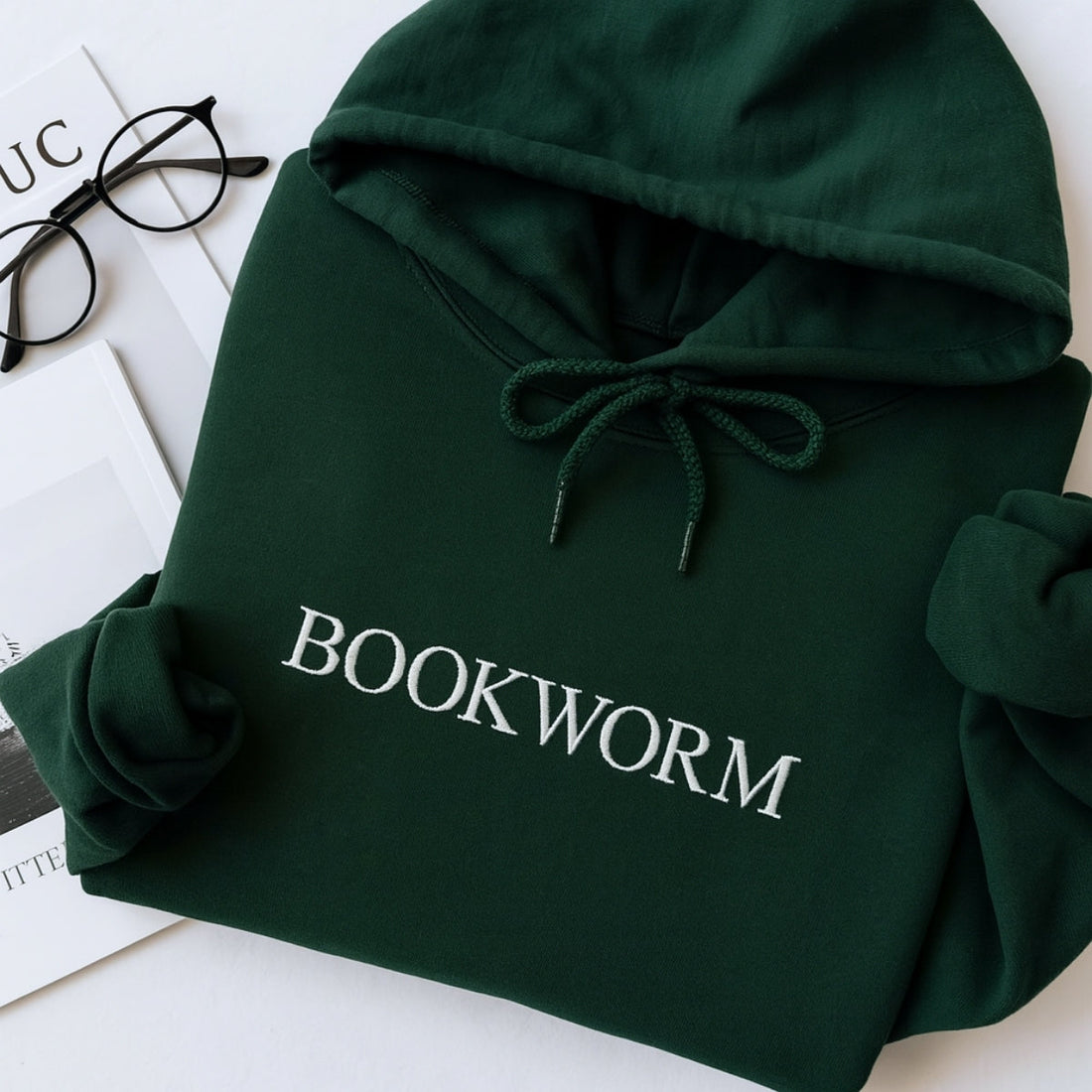 Book Lover Pride Custom Embroidered Hoodie - Personalized Gift for Reading Enthusiast