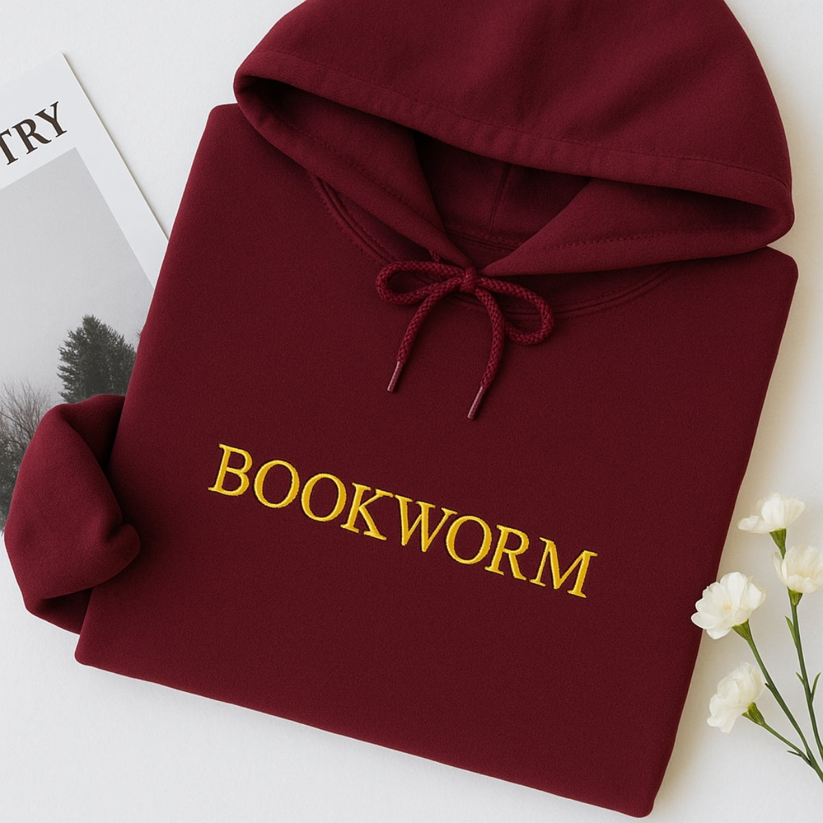 Bookworm Hoodies - Book Lover Pride Embroidered Sweaters - Perfect Reading Gift