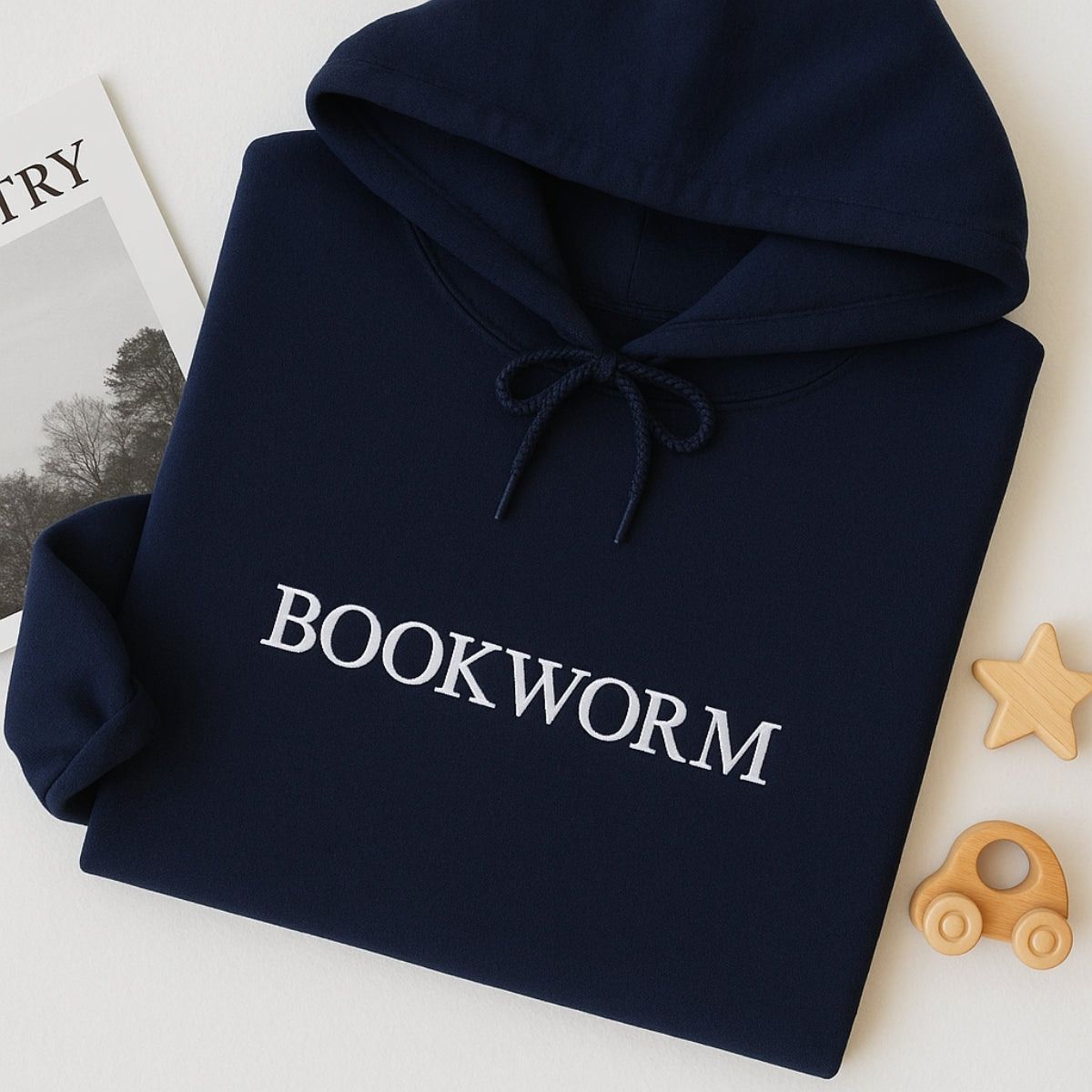 Bookworm Hoodies - Book Lover Pride Embroidered Sweaters - Perfect Reading Gift