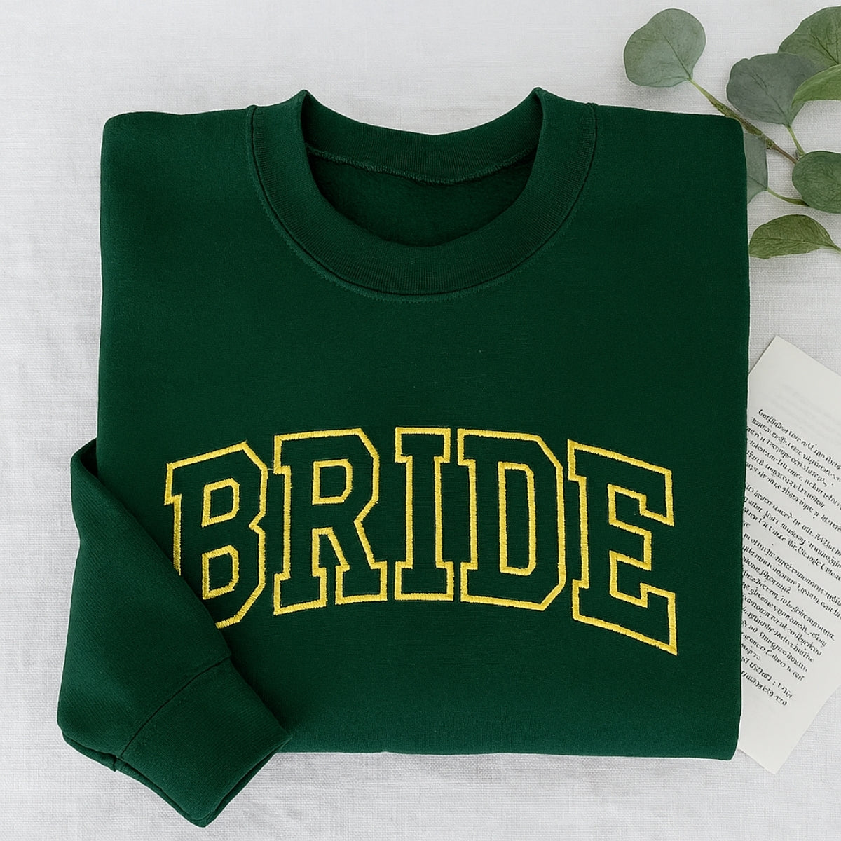 Bride Varsity Custom Embroidered Sweatshirt - Bachelorette Party Gift