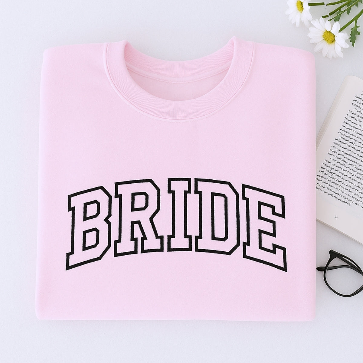 Bride Varsity Custom Embroidered Sweatshirt - Bachelorette Party Gift