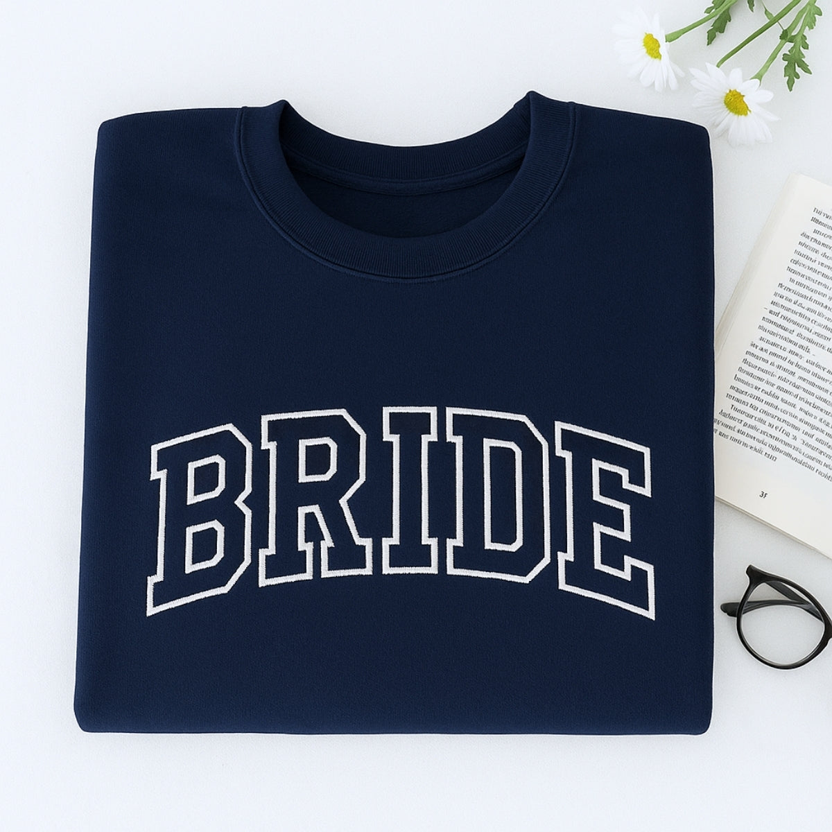 Bride Varsity Custom Embroidered Sweatshirt - Bachelorette Party Gift