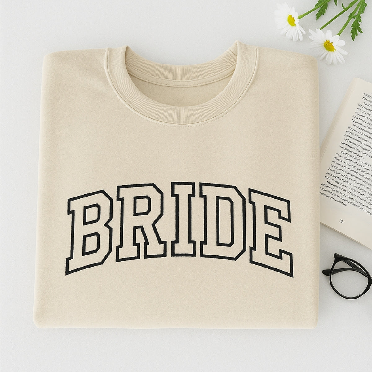 Bride Varsity Custom Embroidered Sweatshirt - Bachelorette Party Gift