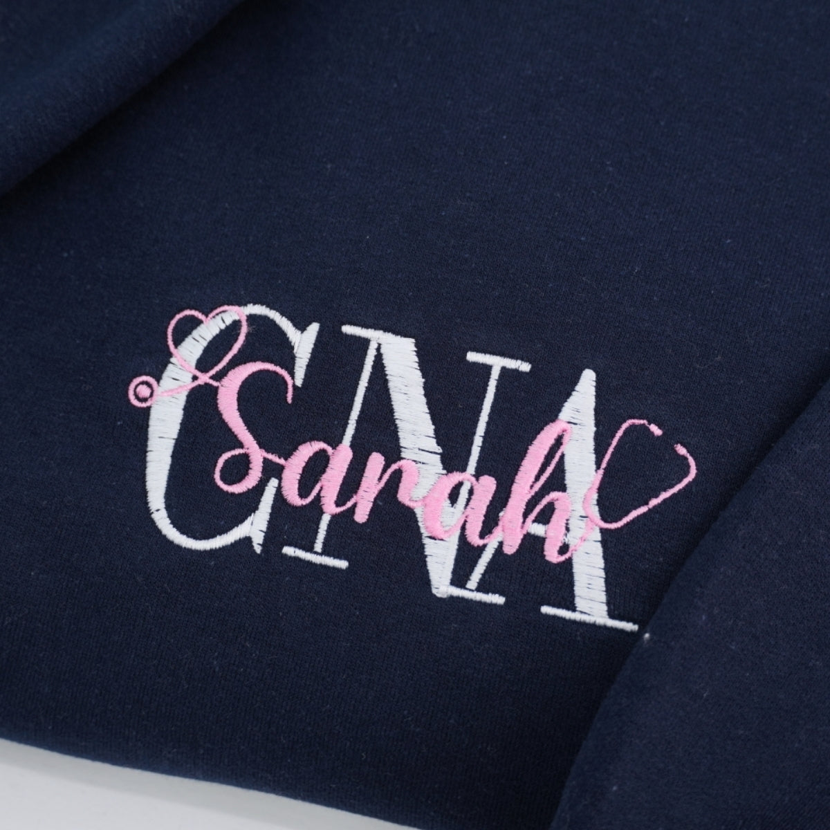 CNA Custom Embroidered Sweatshirt - Personalized Certified Nursing Assistant Gift