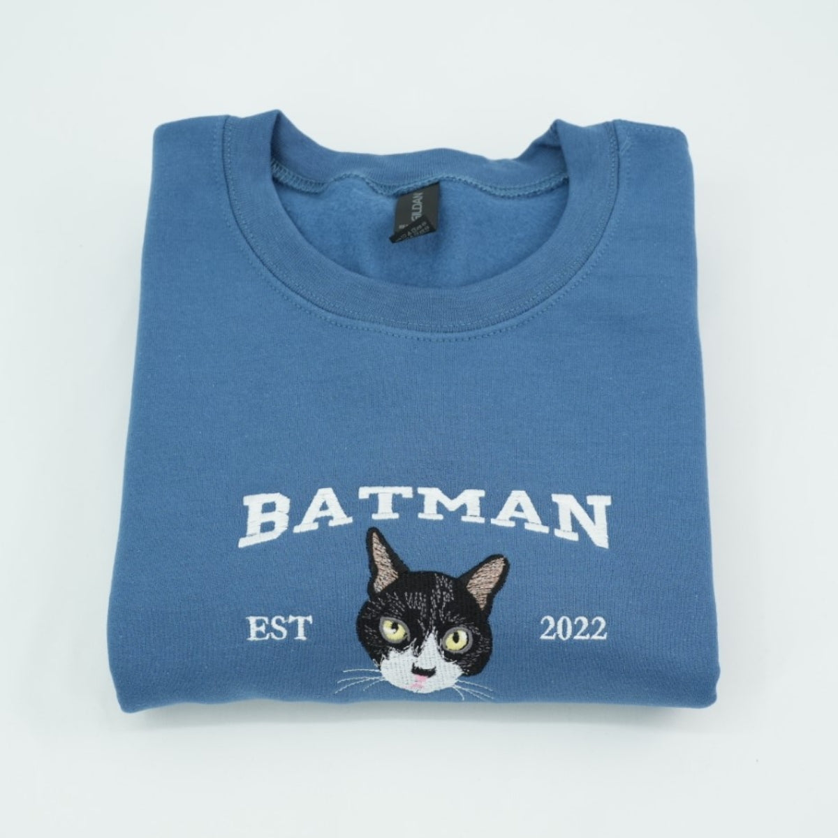 Multi Cat Face Custom Embroidered Hoodie - Personalized Cat Mom Gift