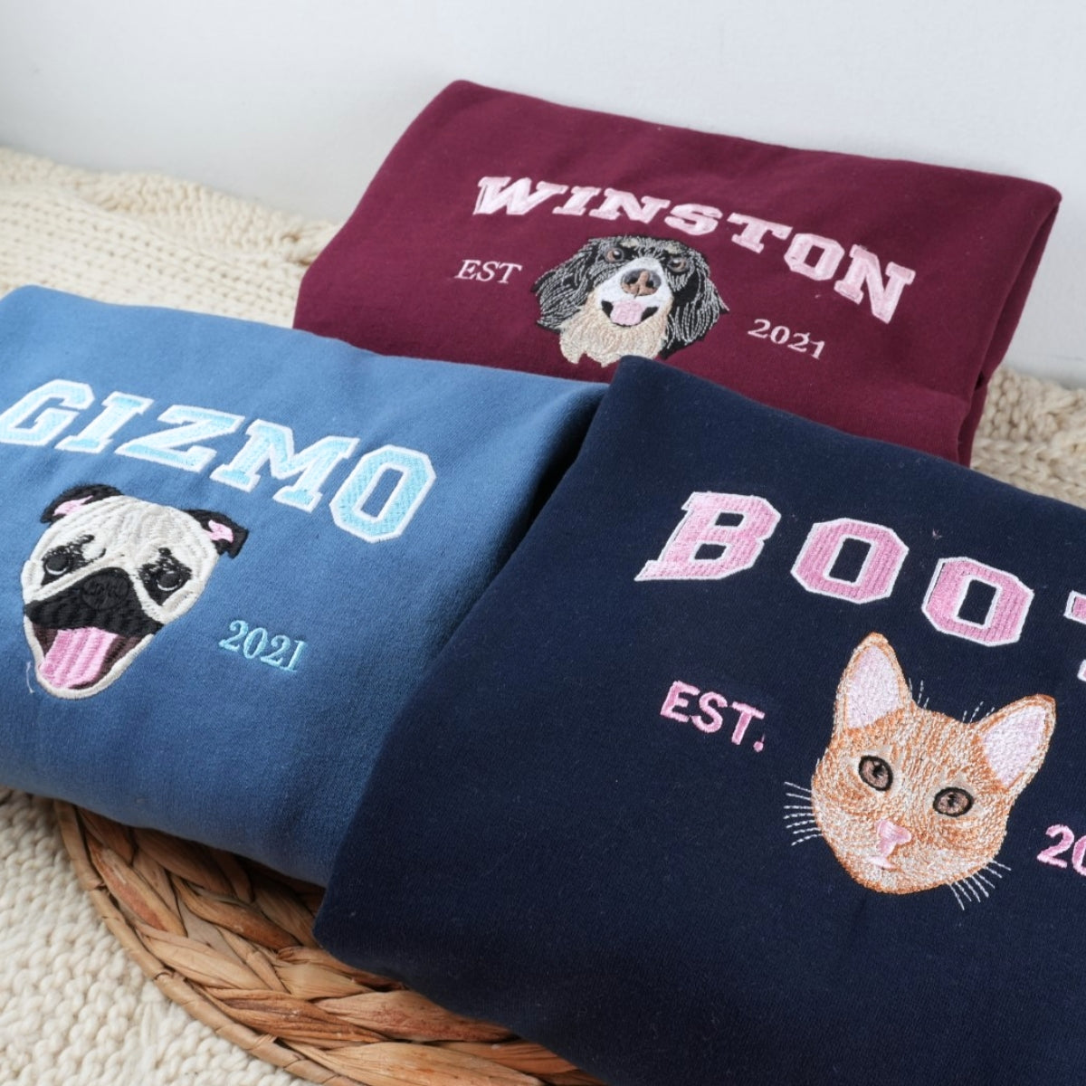 Cat Papa Custom Hoodies - Cat Dad Embroidered Sweatshirts - Perfect Father's Day Cat Lover Gift