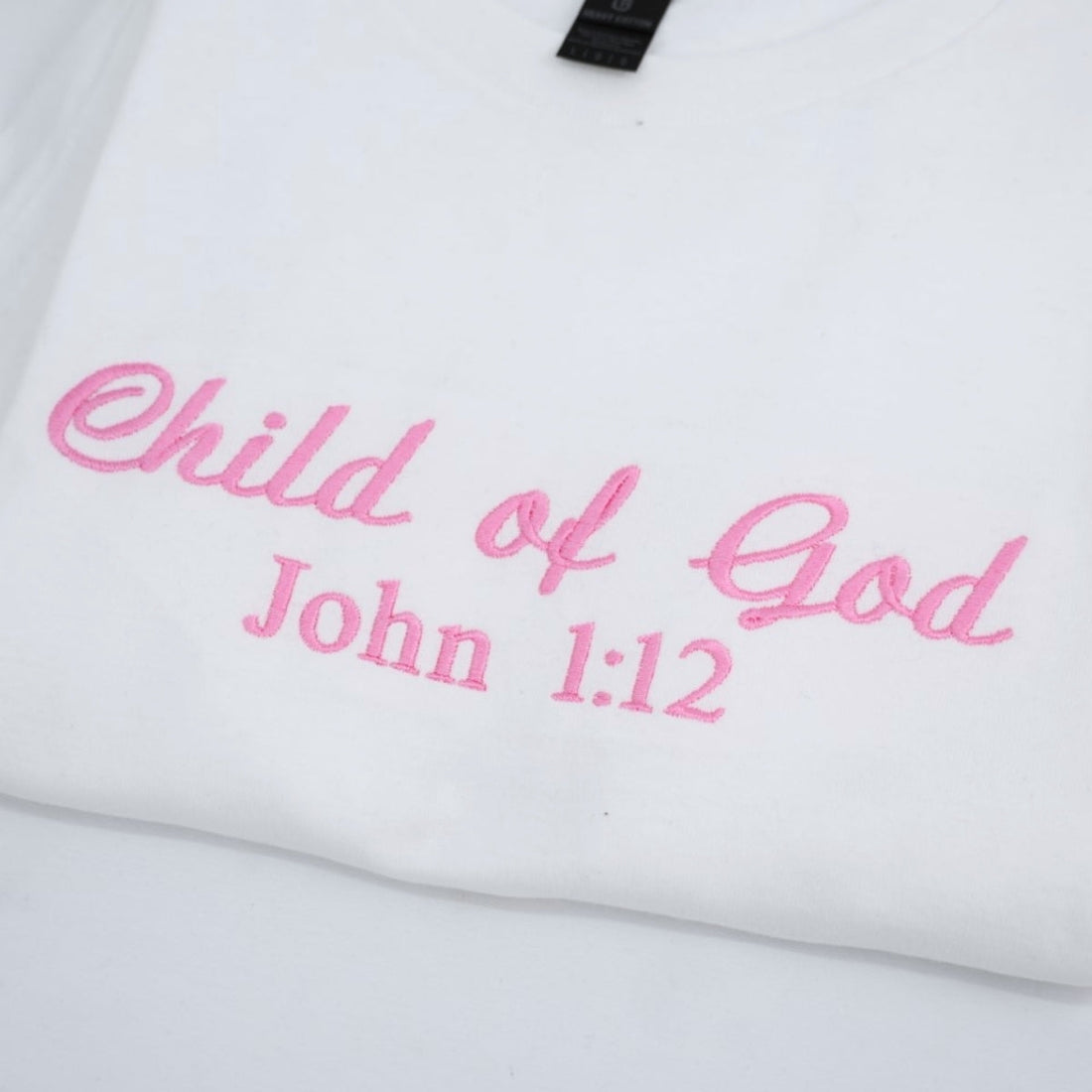Child of God Custom Embroidered T-Shirt - Inspirational Faith Based Gift