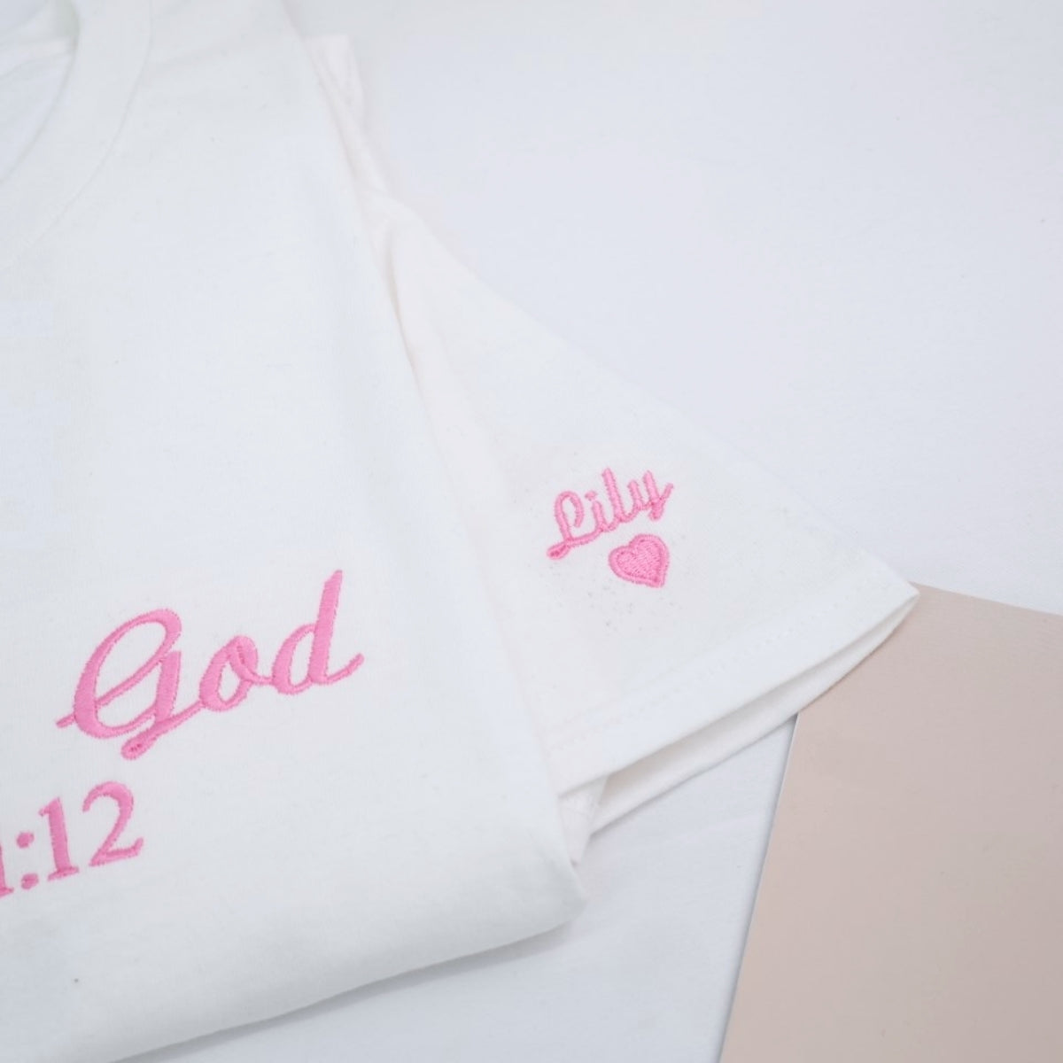 Child of God Custom Embroidered T-Shirt - Inspirational Faith Based Gift