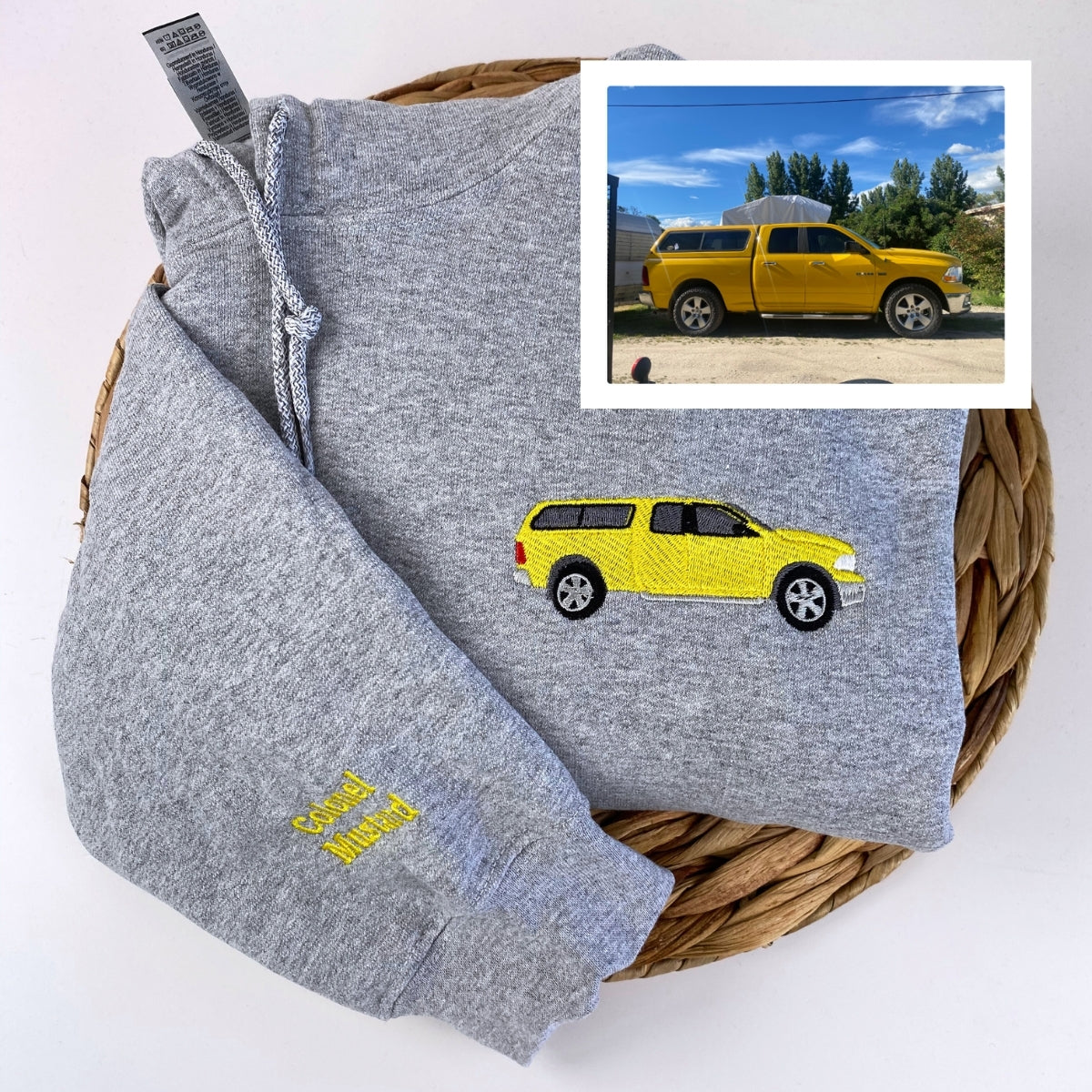 Classic Car Enthusiast Custom Embroidered Hoodie - Personalized Vintage Auto Gift