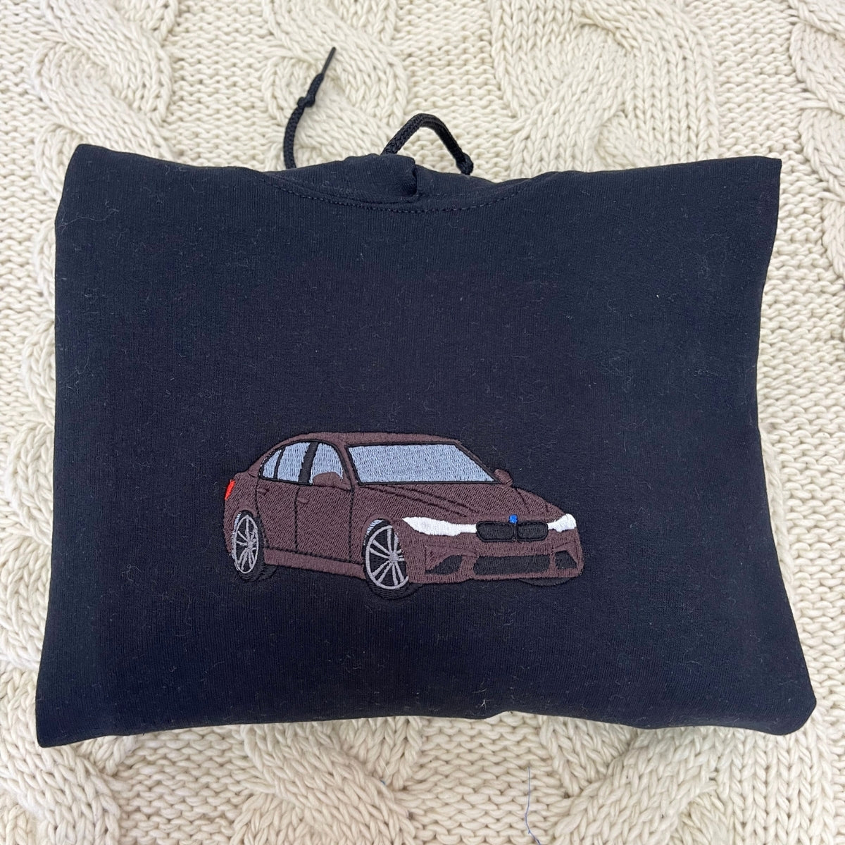 Classic Car Enthusiast Custom Embroidered Hoodie - Personalized Vintage Auto Gift
