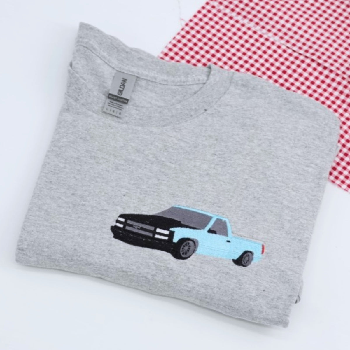 Classic Car Custom Embroidered T-Shirt - Personalized Muscle Car Enthusiast Gift