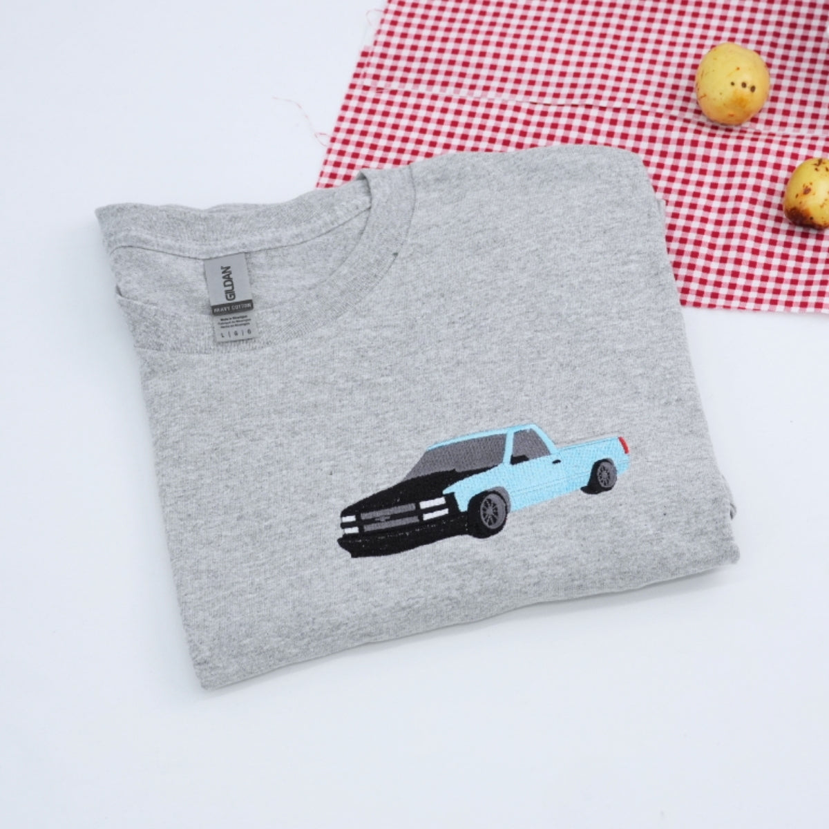 Classic Car Custom Embroidered T-Shirt - Personalized Muscle Car Enthusiast Gift