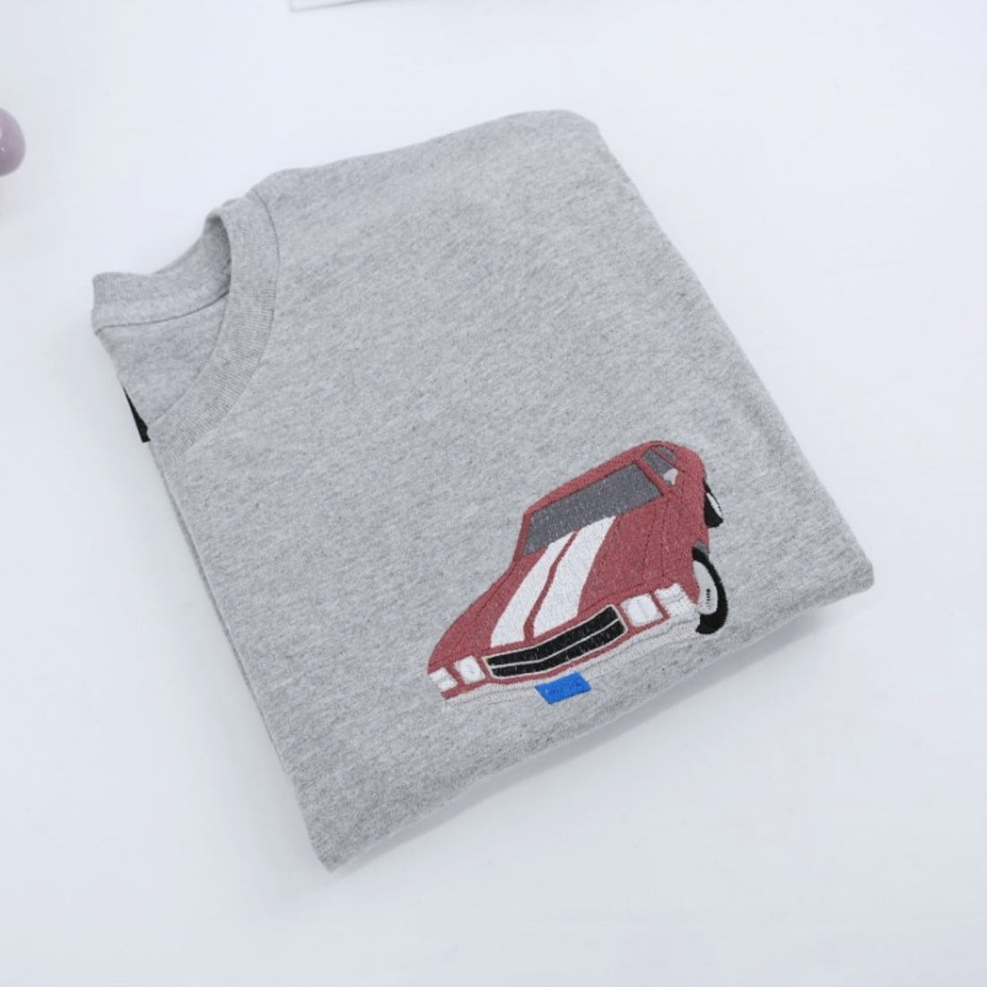 Classic Muscle Car Custom Embroidered T-Shirt - Personalized Vintage Auto Gift