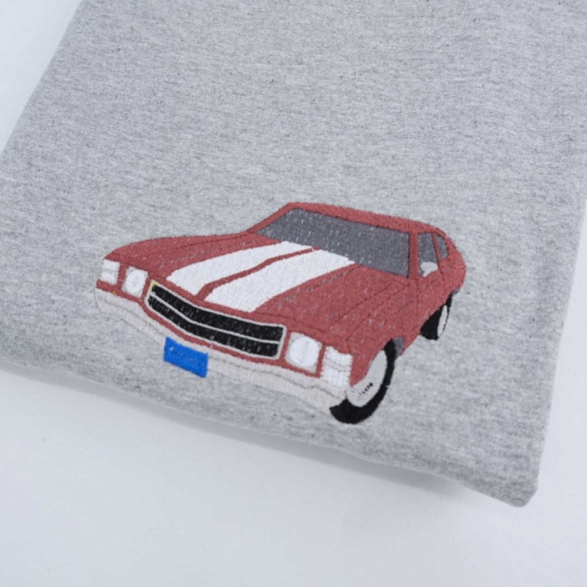 Classic Muscle Car Custom Embroidered T-Shirt - Personalized Vintage Auto Gift