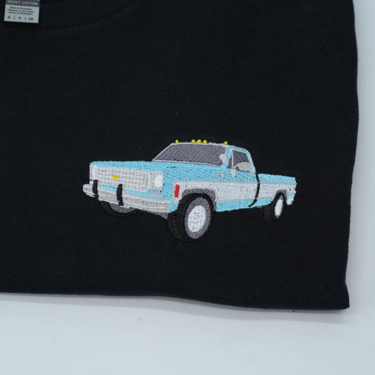 Classic Truck Custom Embroidered T-Shirt - Personalized Car Enthusiast Gift