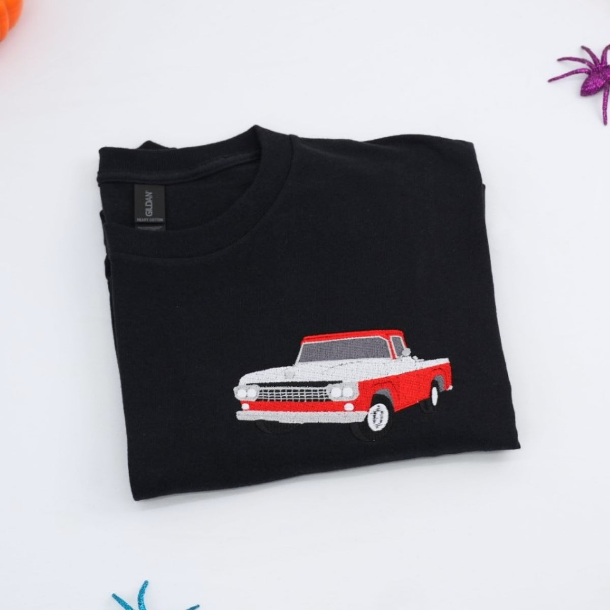 Classic Truck Custom Embroidered T-Shirt - Personalized Vintage Auto Gift