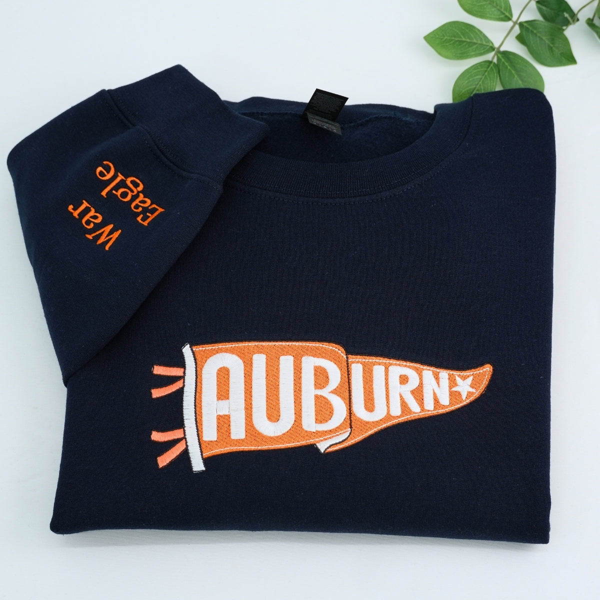 College Spirit Custom Embroidered Sweatshirt - Personalized Alumni Graduation Gift