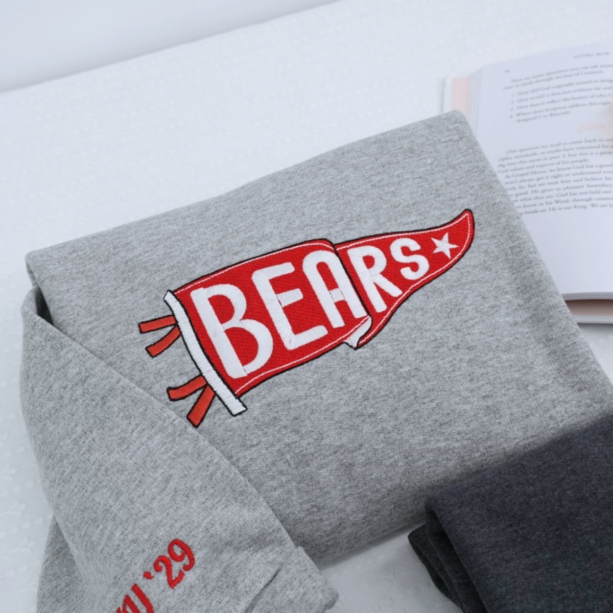 College Team Custom Embroidered Hoodie - Personalized University Spirit Gift