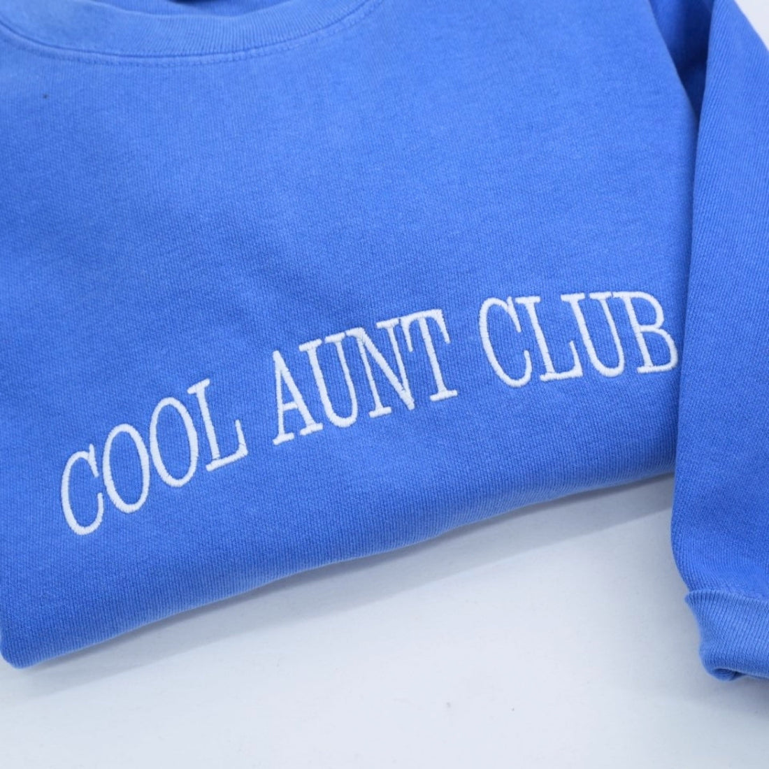 Cool Aunt Club Custom Embroidered Sweatshirt - Personalized Trendy Auntie Gift