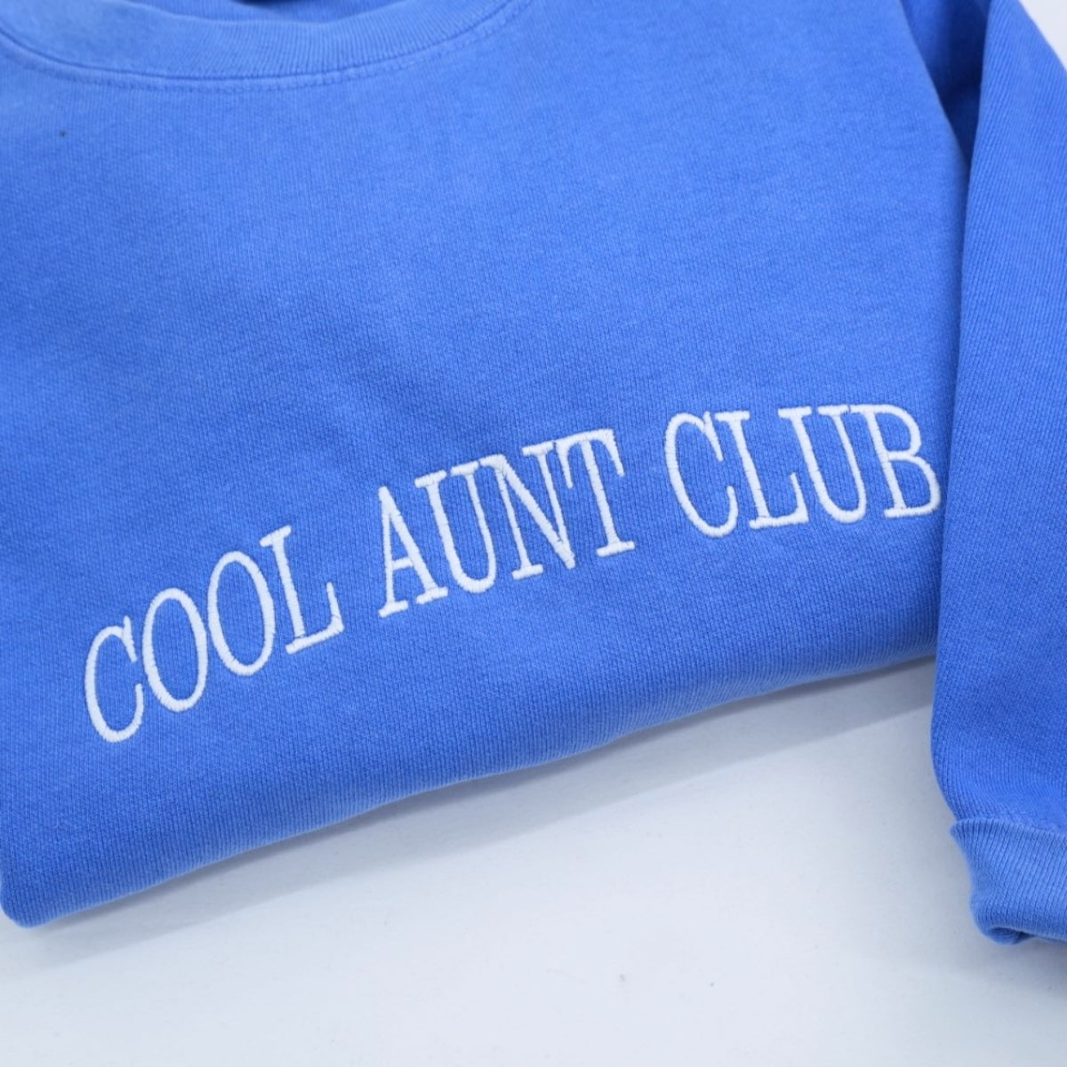 Cool Aunt Club Custom Embroidered Sweatshirt - Personalized Trendy Auntie Gift