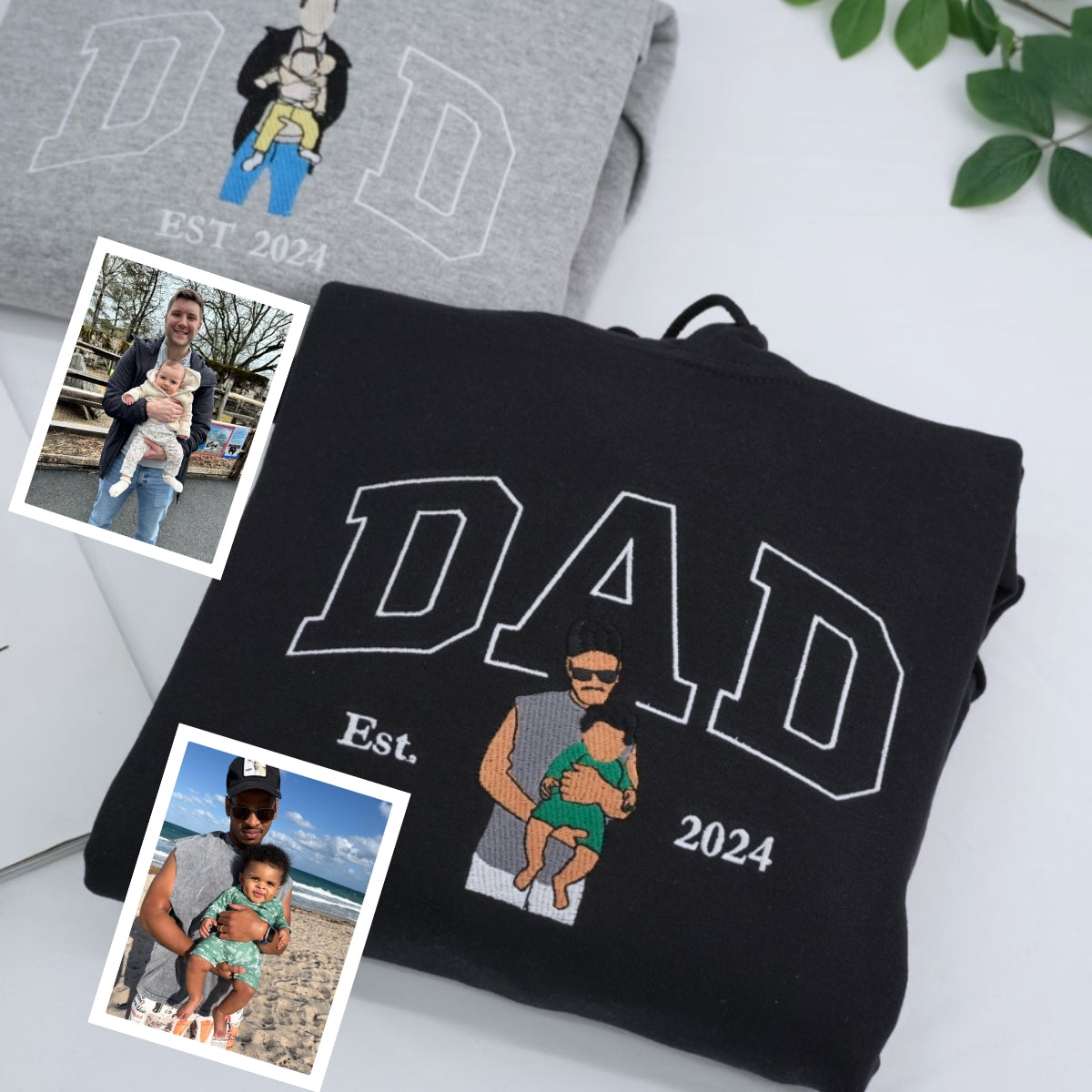 Cool Dad Custom Embroidered Hoodie - Personalized New Father's Day Gift