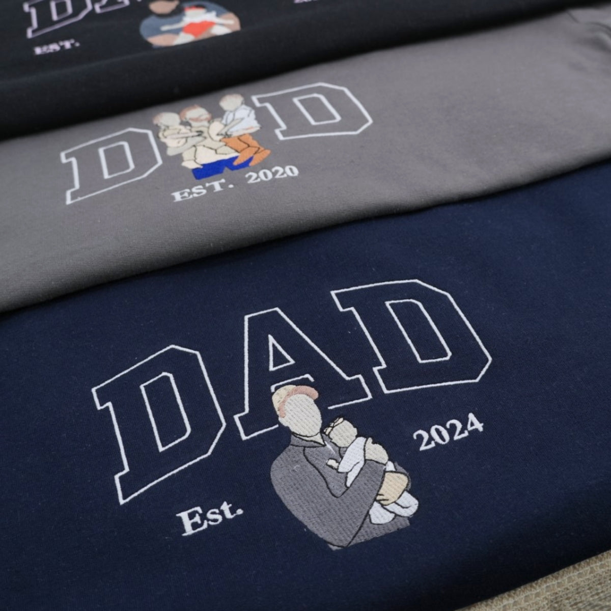 Cool Dad Custom Embroidered Hoodie - Personalized New Father's Day Gift