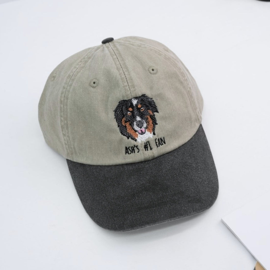 Custom Dog Portrait Embroidered Cap - Pet Parent Personalized Dog Lover Accessory - Dog Mom Dad Gift