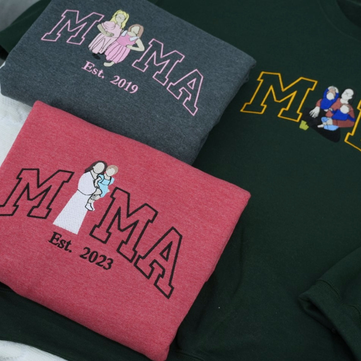 Custom Aunt Embroidered Hoodie - Auntie Sweatshirt - Personalized New Aunt Gift