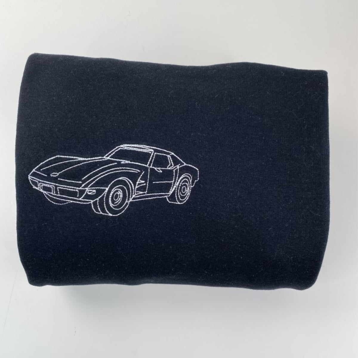 Custom Car Line Art Embroidered Sweatshirt - Minimalist Vehicle Hoodie - Car Enthusiast Gift