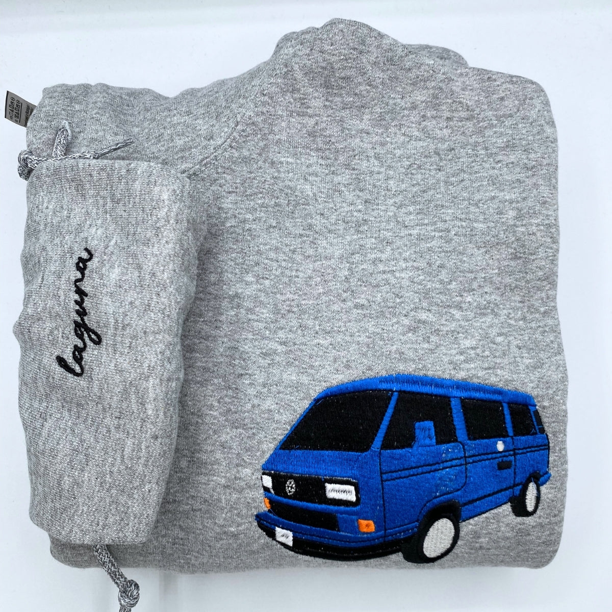 Custom Car Portrait Embroidered Hoodie - Automotive Sweatshirt - Personalized Car Enthusiast Gift