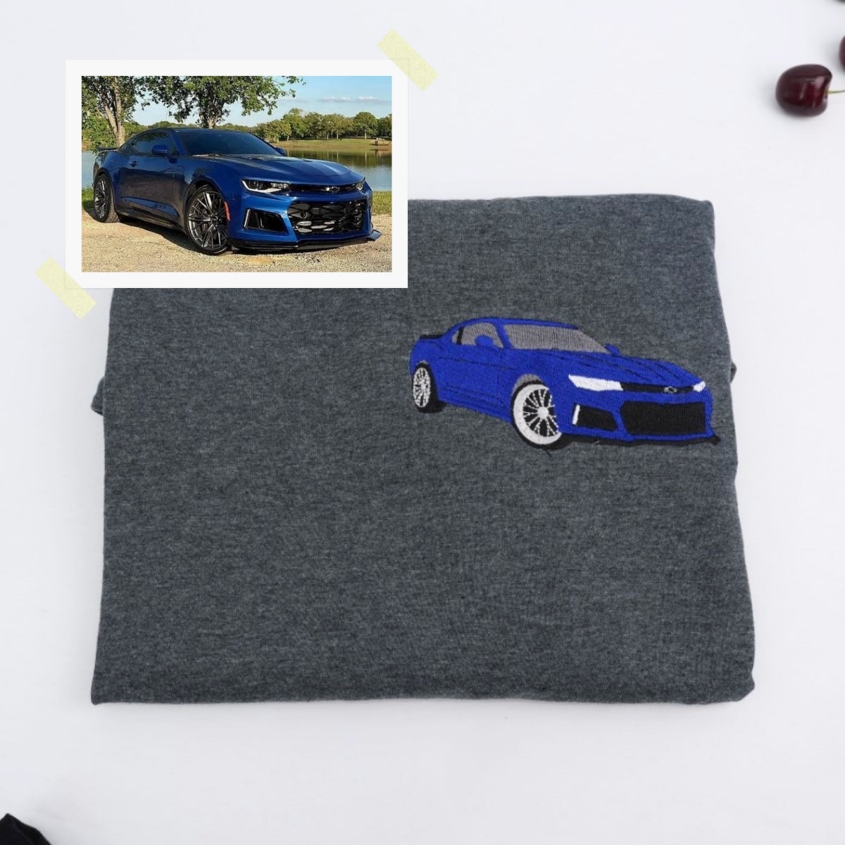 Custom Car Embroidered T-Shirt - Sports Car Apparel - JDM Automotive Enthusiast Gift