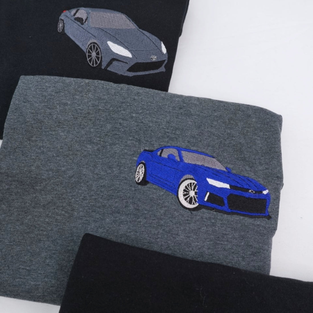 Custom Car Embroidered T-Shirt - Sports Car Apparel - JDM Automotive Enthusiast Gift