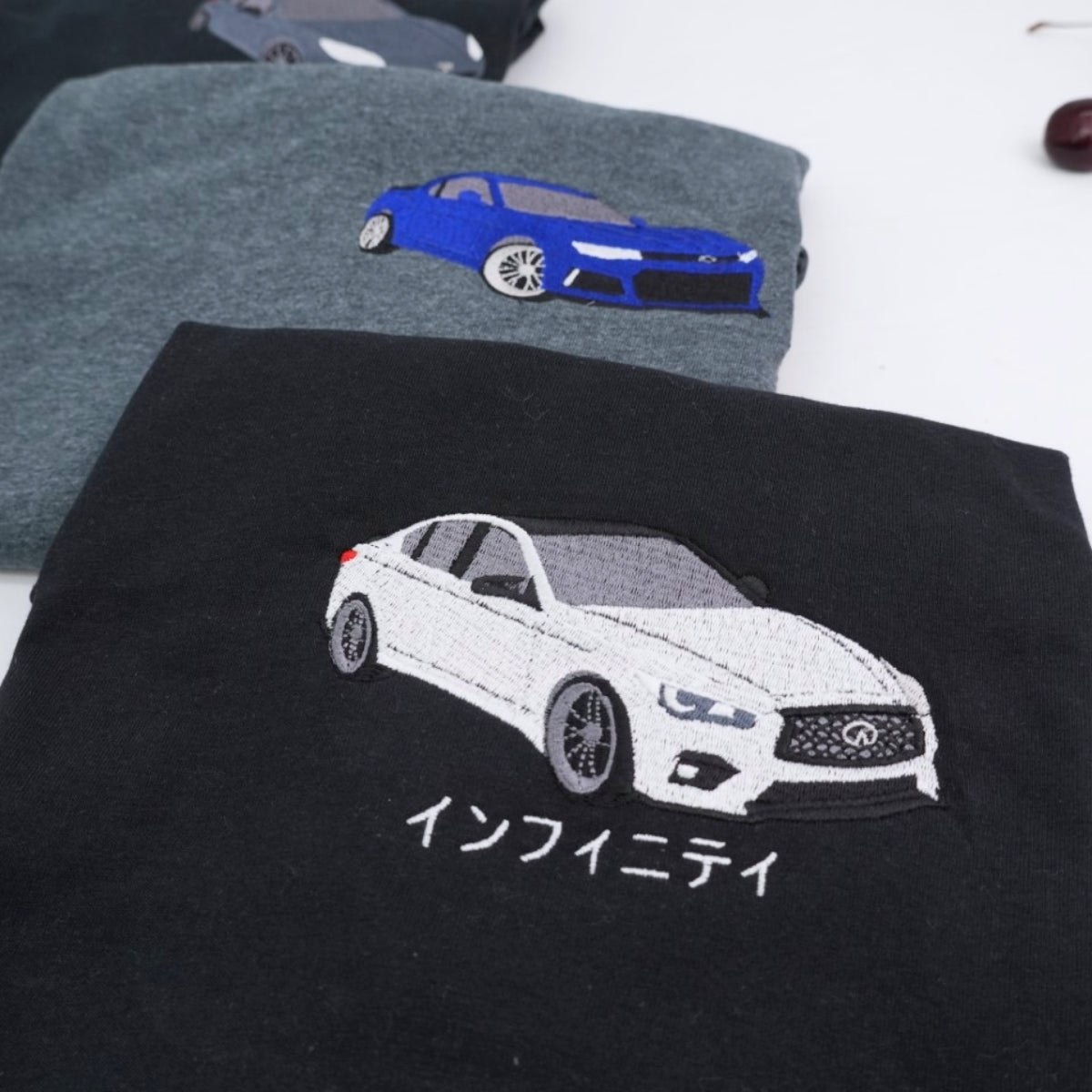Custom Car Embroidered T-Shirt - Sports Car Apparel - JDM Automotive Enthusiast Gift