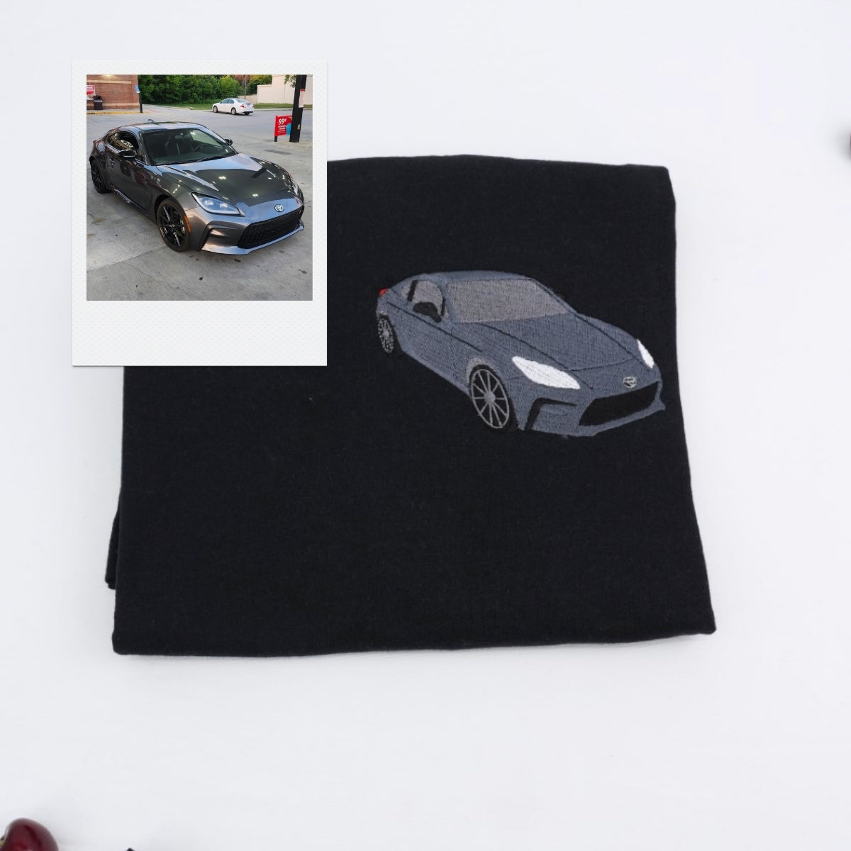 Custom Car Embroidered T-Shirt - Sports Car Apparel - JDM Automotive Enthusiast Gift
