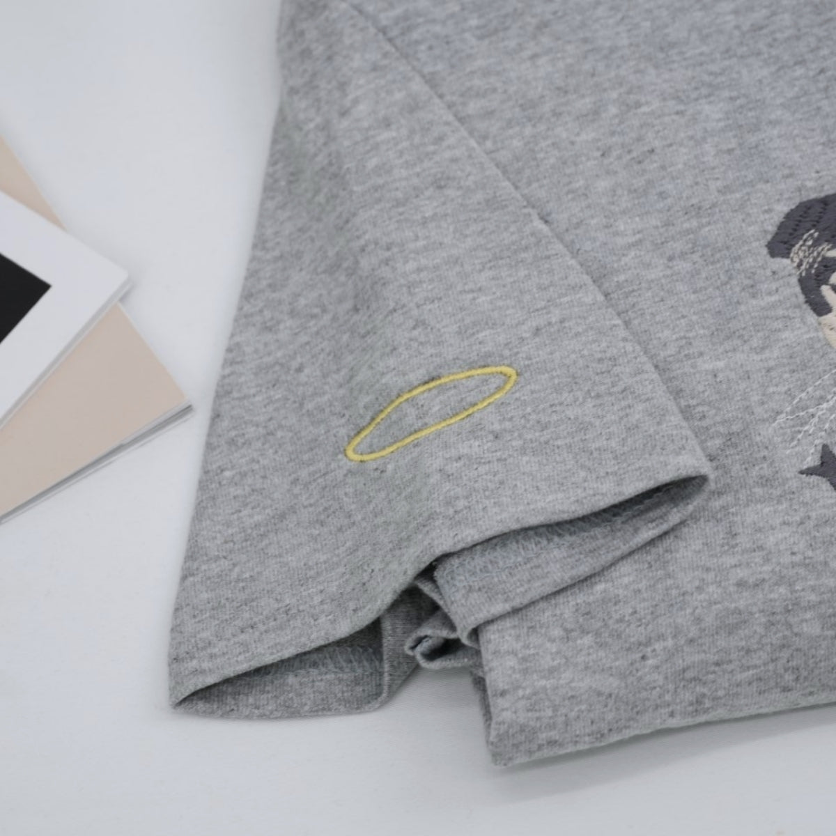 Custom Cat Portrait Embroidered T-Shirt - Cat Face Shirt - Personalized Pet Memorial Gift