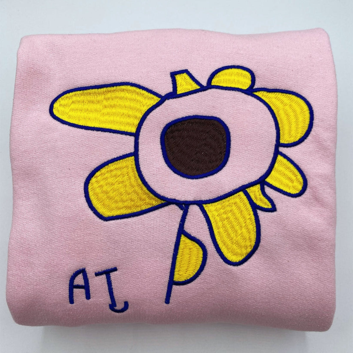 Custom Child Artwork Embroidered Sweatshirt - Kids Handwriting Hoodie - Personalized Family Keepsake
