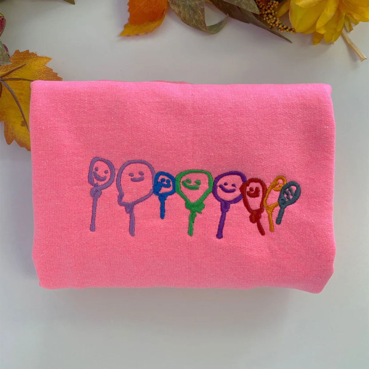 Custom Child Family Drawing Embroidered Sweatshirt - Kids Artwork Hoodie - Personalized Family Keeps