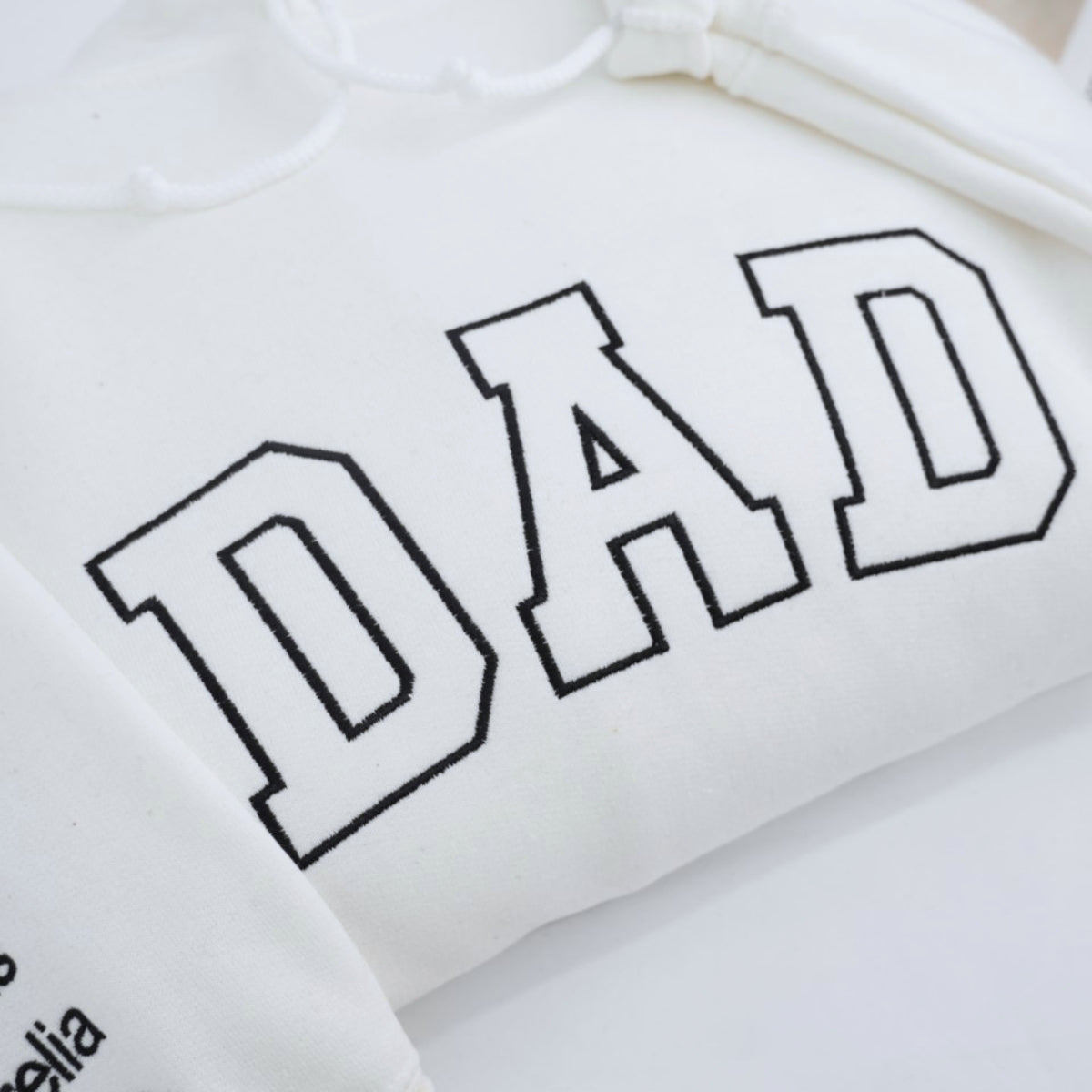 Kids Names Custom Embroidered Dad Sweatshirt - Personalized Father's Day Gift