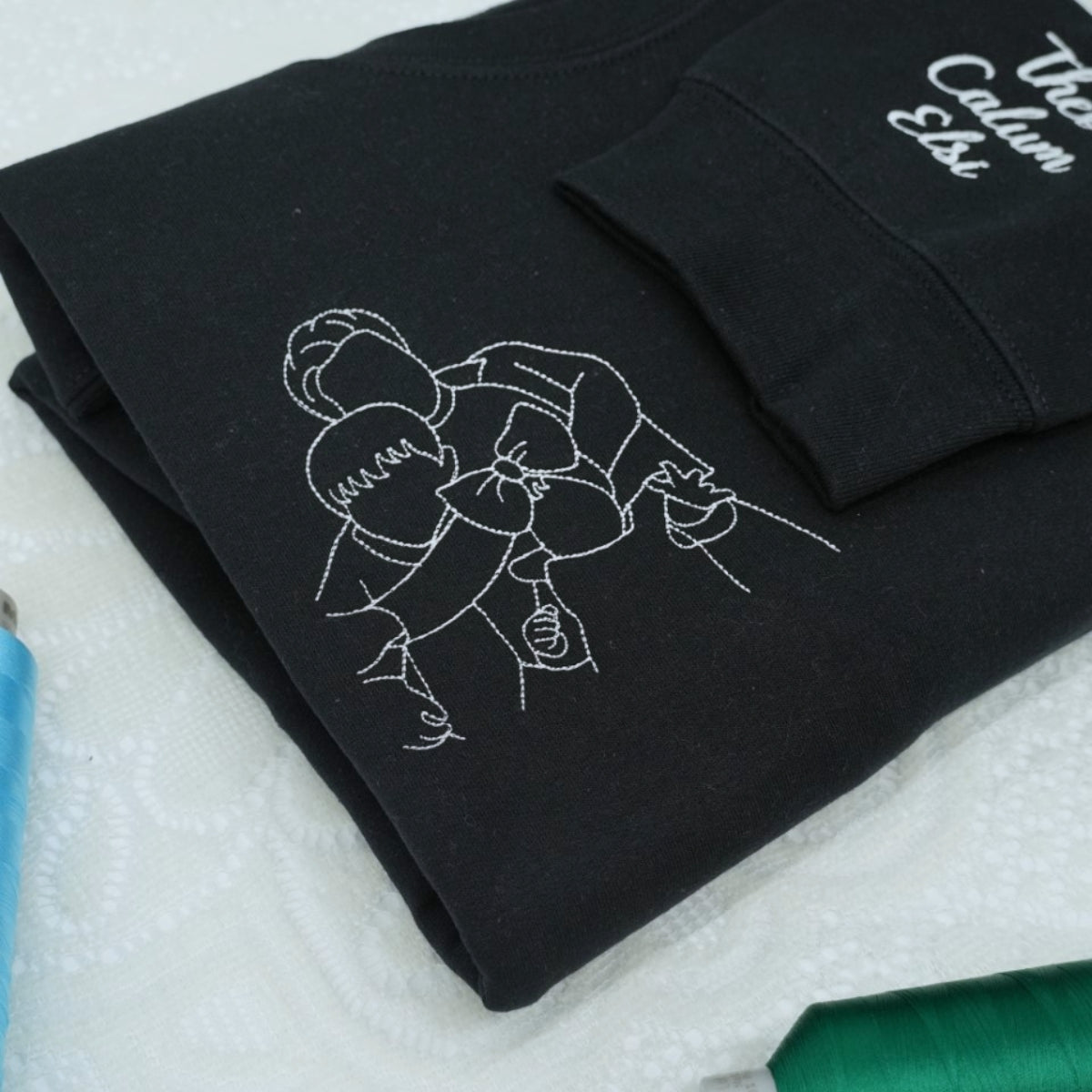 Custom Embroidered Daddy Sweatshirt - Personalized Father's Day Gift