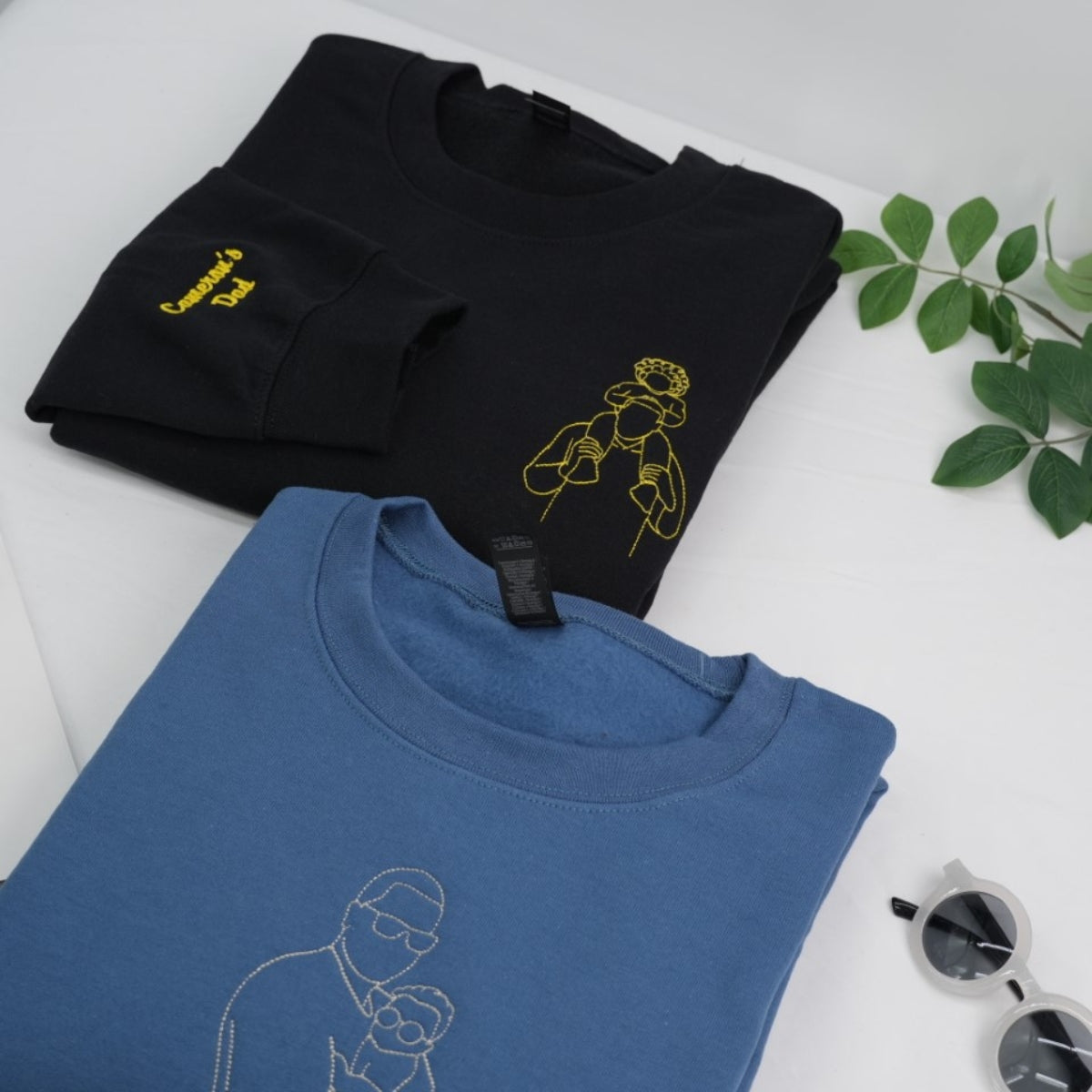 Custom Embroidered Daddy Sweatshirt - Personalized Father's Day Gift