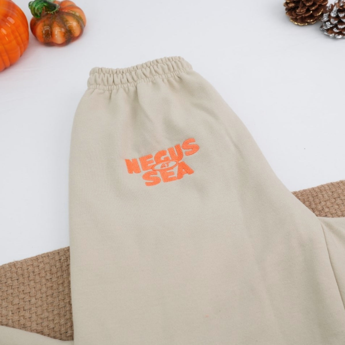 Halloween Date Custom Embroidered Sweatpants - Personalized Anniversary Gift