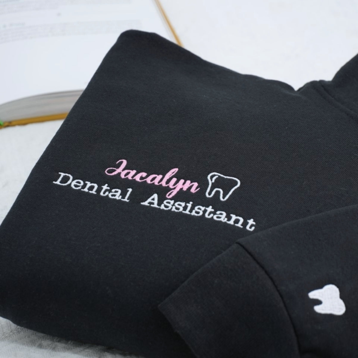 Dental Assistant Custom Embroidered Quarter Zip - Personalized Healthcare Professional Gift