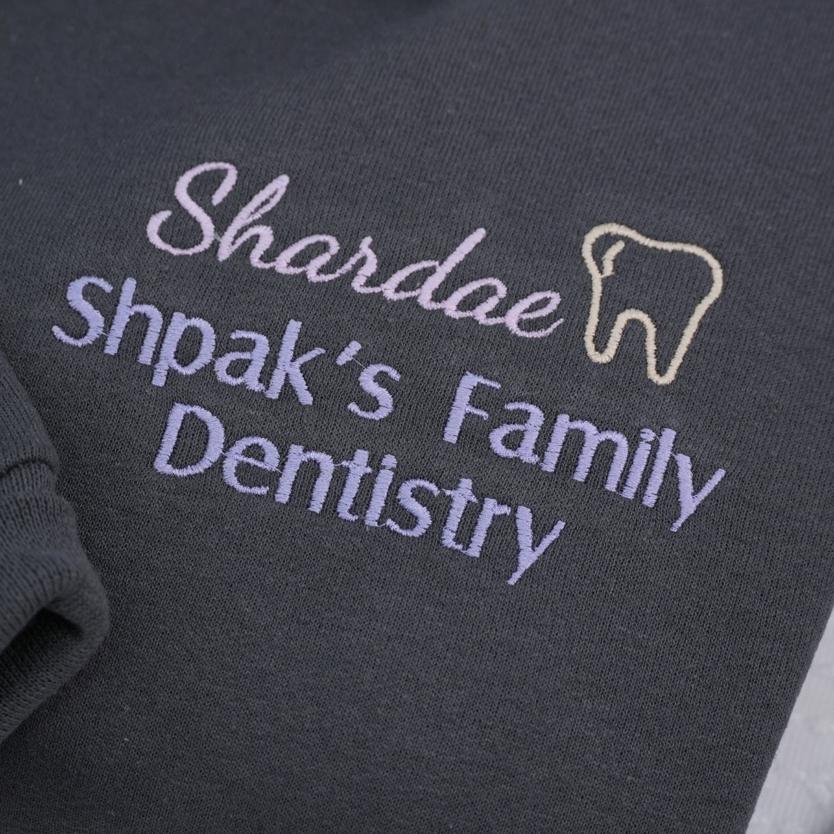 Dental Practice Custom Embroidered Quarter-Zip - Dentist Office Sweatshirt - Corporate Branding