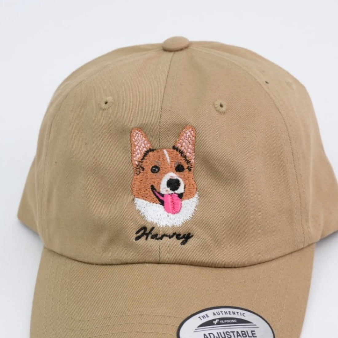 Dog Photo Custom Embroidered Cap - Personalized Pet Portrait - Dog Name Accessory - Dog Parent Gift