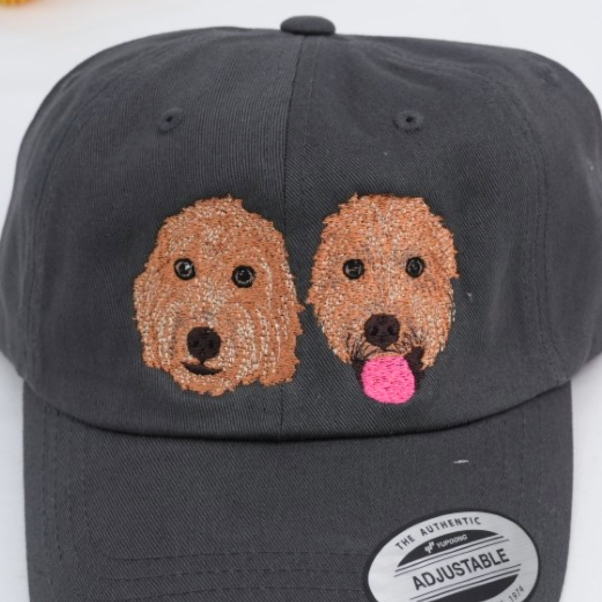 Dog Photo Custom Embroidered Cap - Personalized Pet Portrait - Dog Name Accessory - Dog Parent Gift
