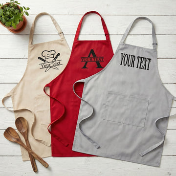 Custom Embroidered Apron - Personalized Kitchen, Workshop & Bartender Gift