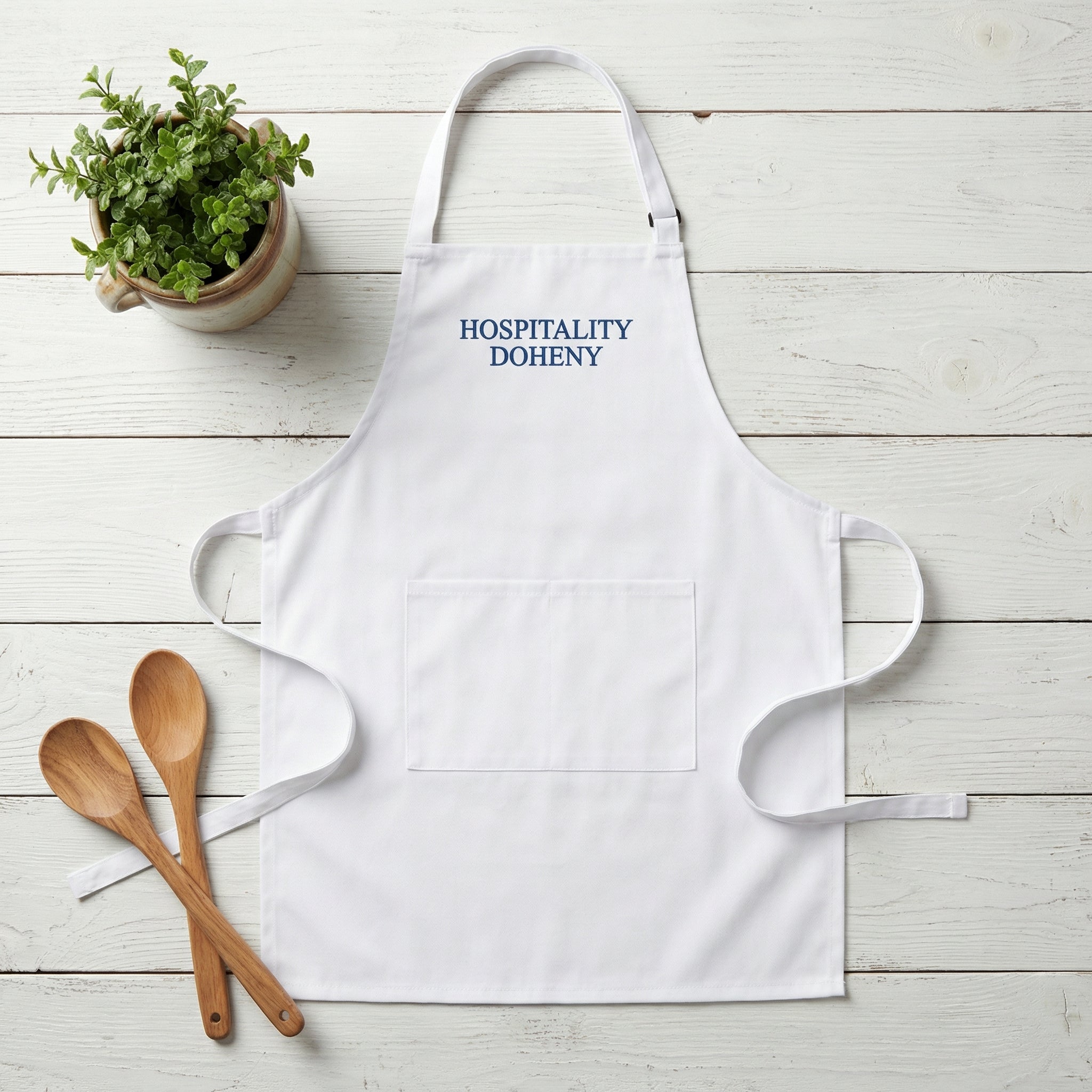 Custom Embroidered Apron - Personalized Kitchen, Workshop & Bartender Gift